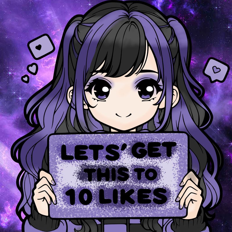 girl holding up sign that says let’s get this to 10 likes realistic