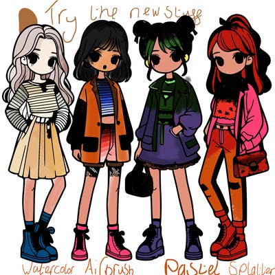 girls with fashion