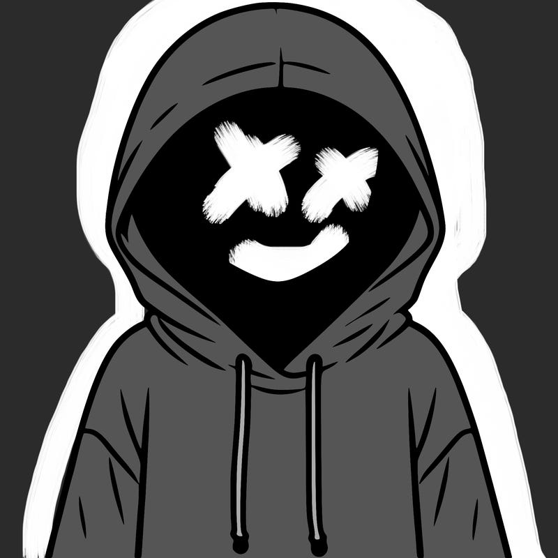faceless girl in hoodie