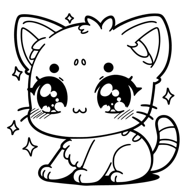 small anime cat