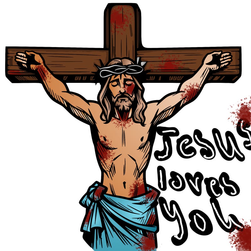 jesus on the cross dieing for our sins