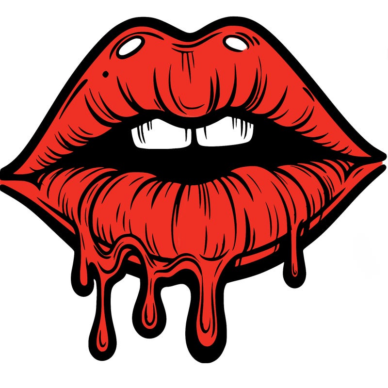 lips that look realistic and drip