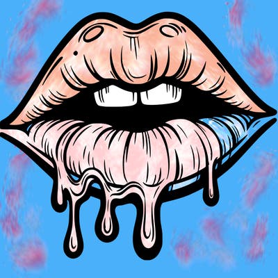 lips that look realistic and drip