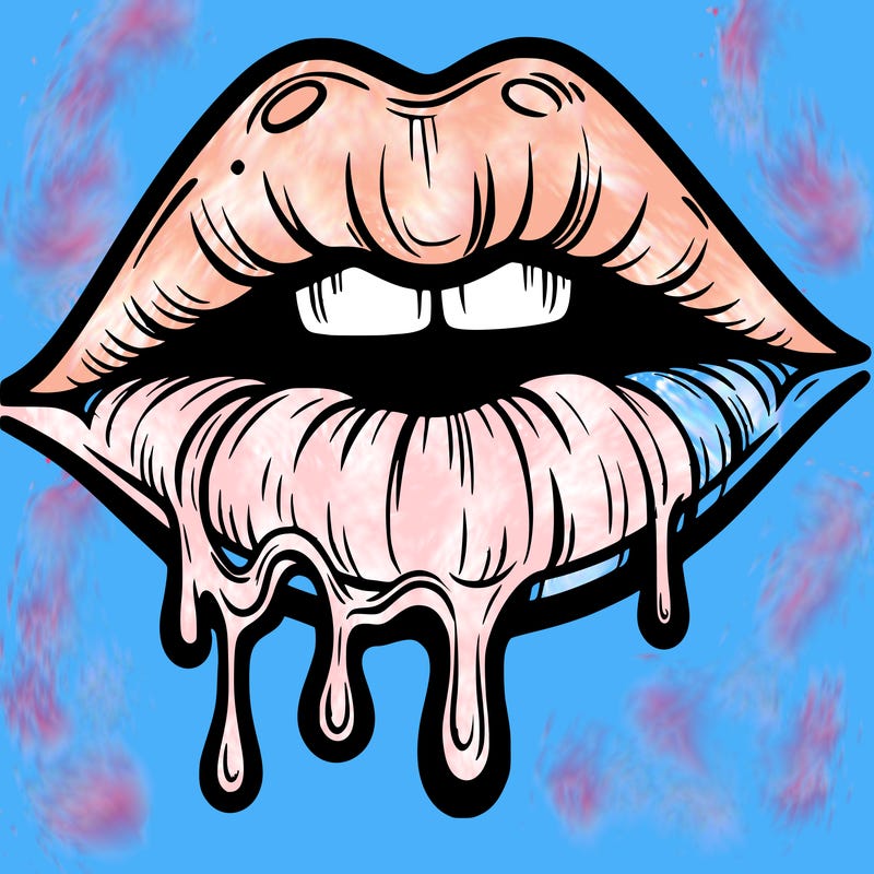 lips that look realistic and drip