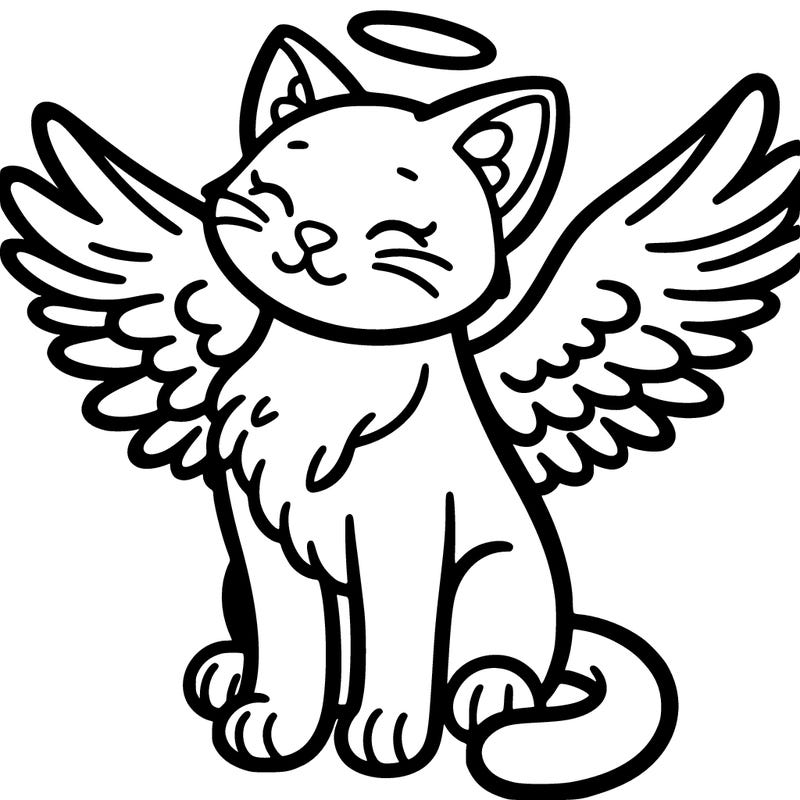 cat with wings