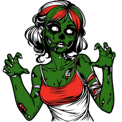 realistic zombie girl