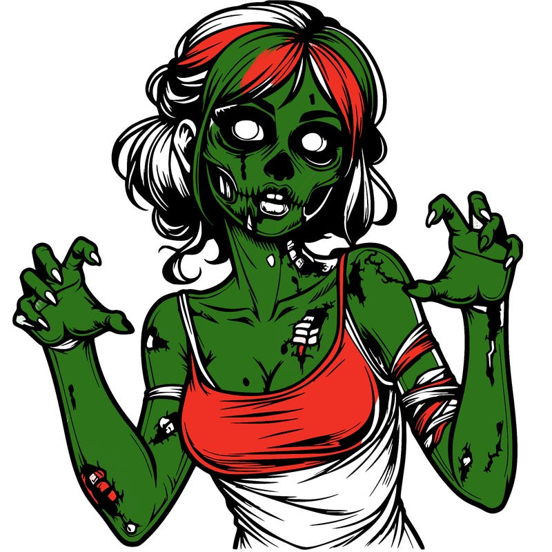 realistic zombie girl