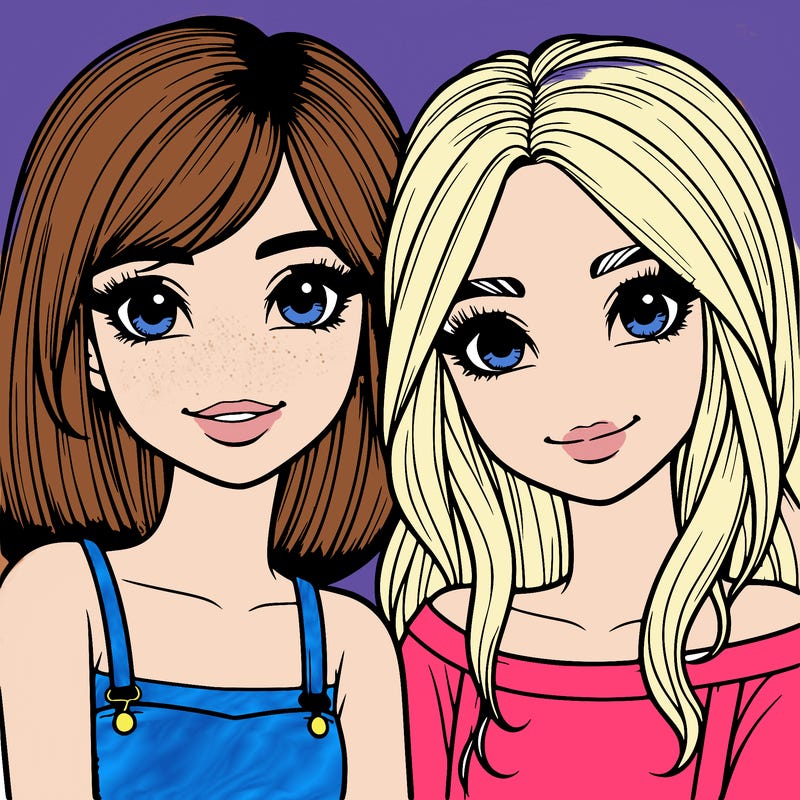 realistic girl best friends