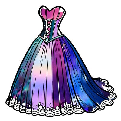 wedding dress-corset and a long and flowy skirt