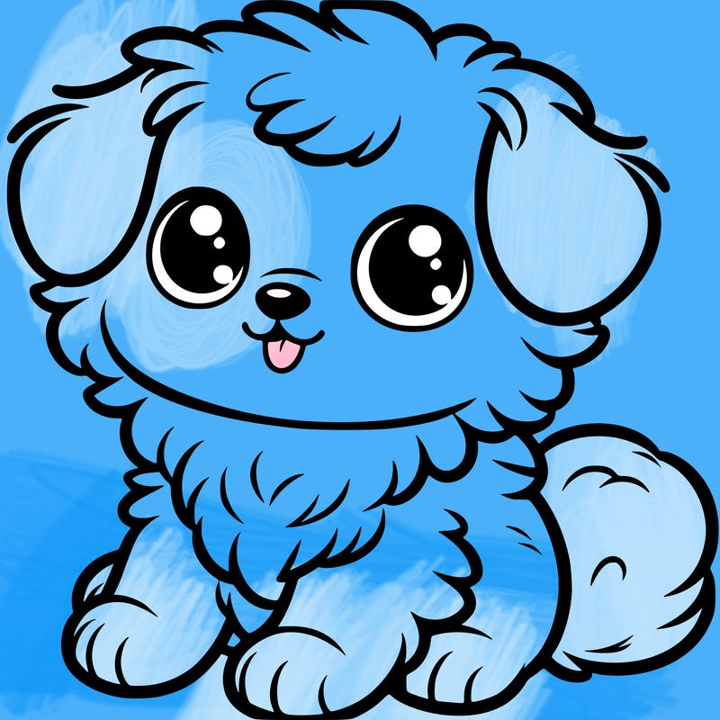 easy cute fluffy puppy