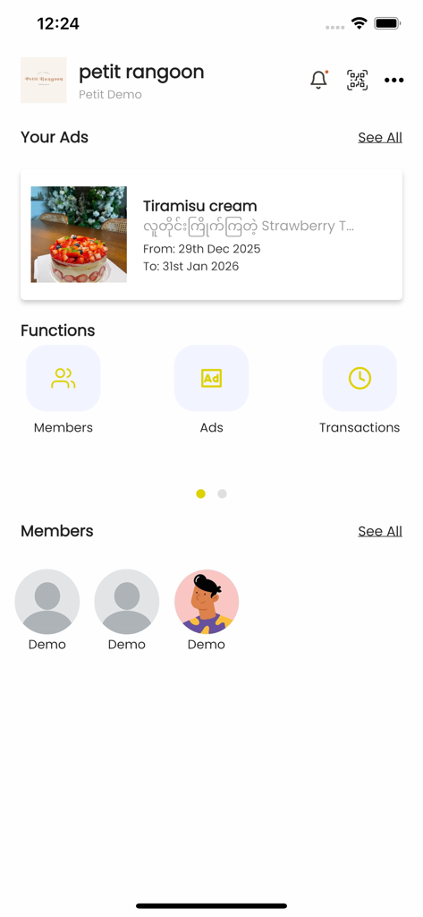 Petit Rangoon Merchant - Food & Drink App | MWM