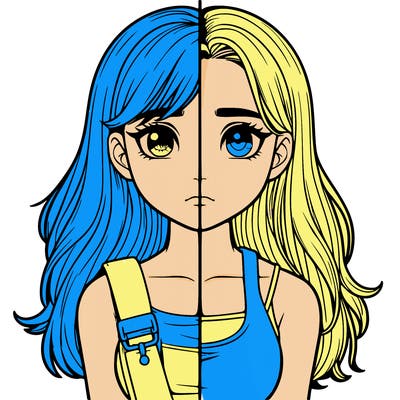 realistic girl split