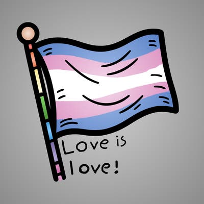 blank flag with straight