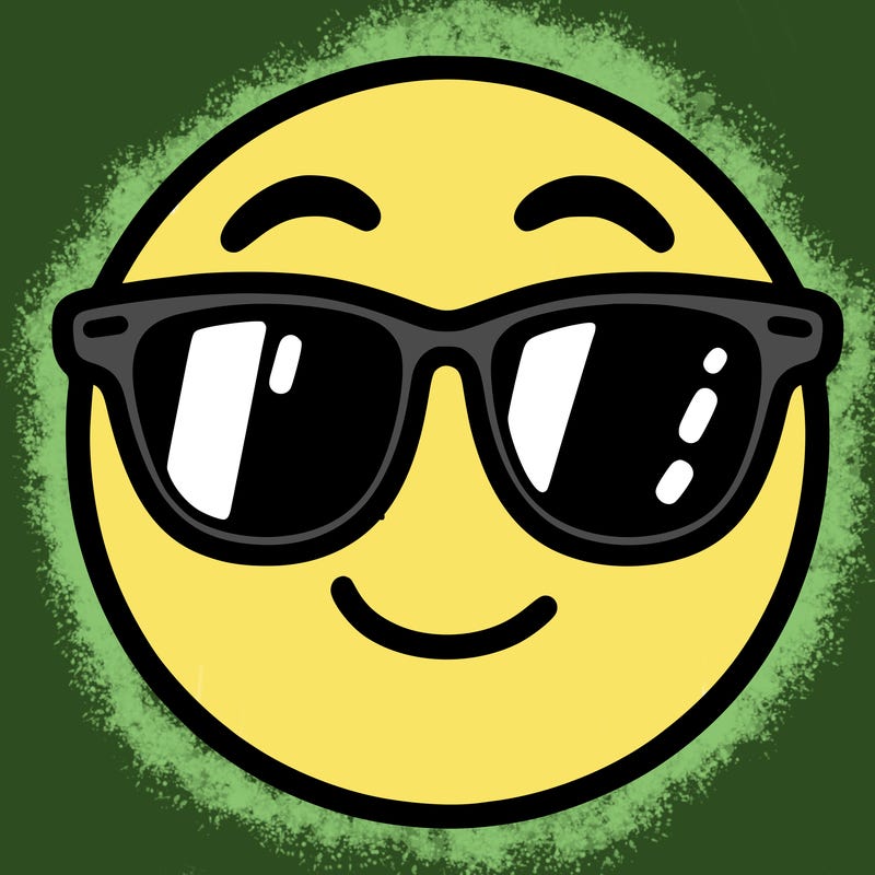 emoji with sunglasses