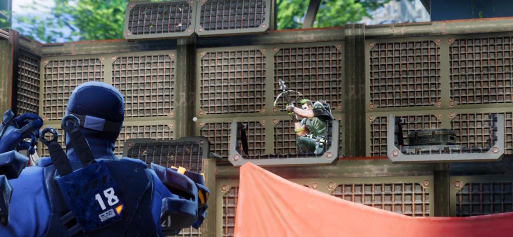 Hero Hunters - 3D Shooter wars - A third person tactical battle in Hero Hunters featuring a hero with a crossbow