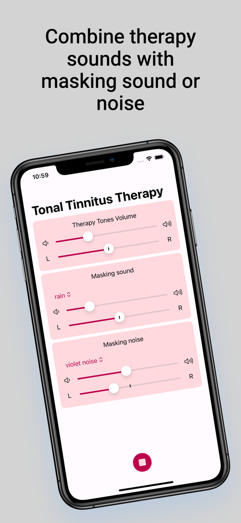 Tonal Tinnitus Therapy - Medical App | MWM