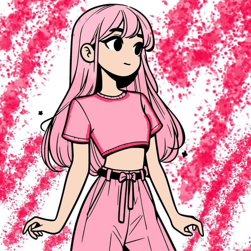 girl in a cute crop top