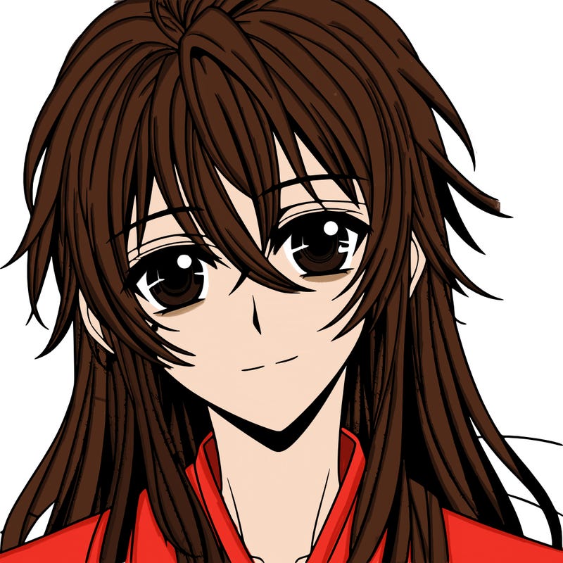 anime boy with long hair and deep eyes