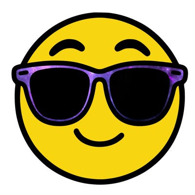 emoji with sunglasses
