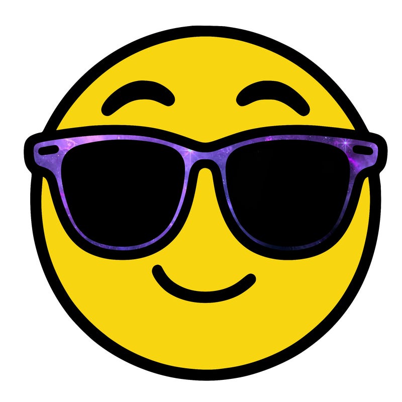 emoji with sunglasses
