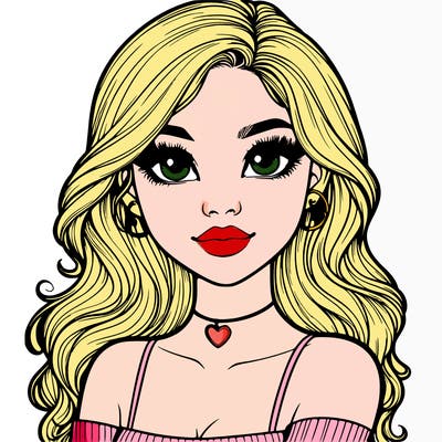 realistic pretty girl