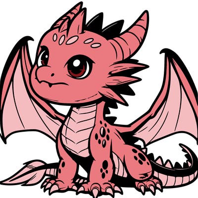 fierce baby night dragon