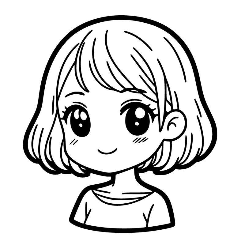 girl with short hair