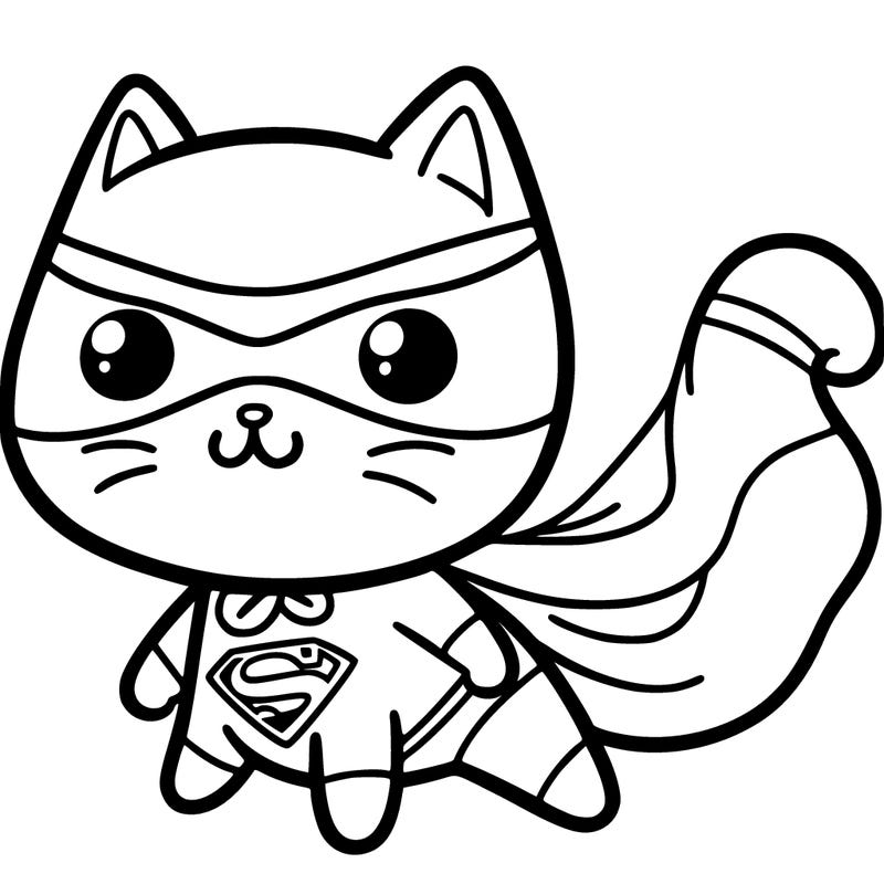 a superhero cat