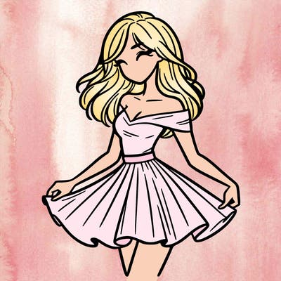 woman in skirt