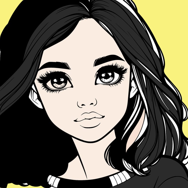 realistic girl whith cute eyes