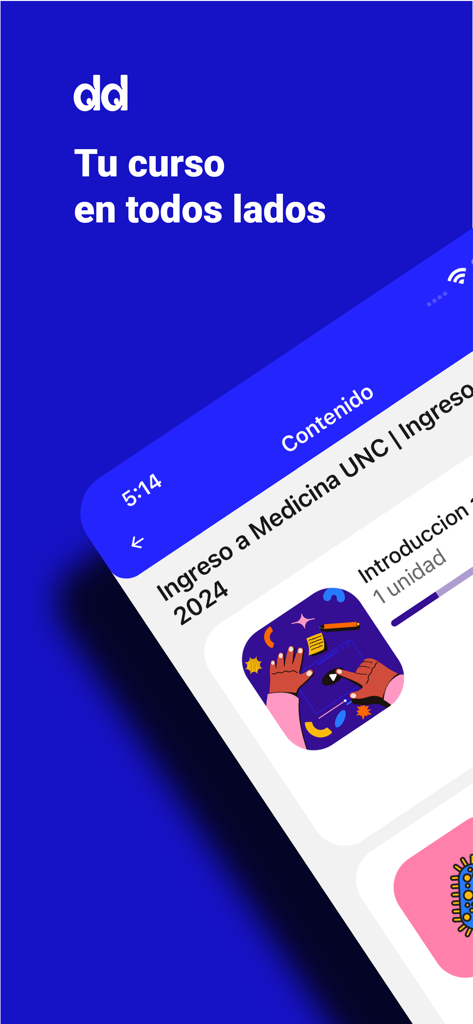 Filadd - Filadd app screen showing a medicine entrance course module