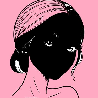 realistic girl with lashes