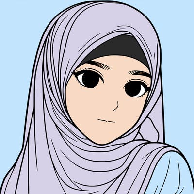 semi realistic muslim girl no hair showing