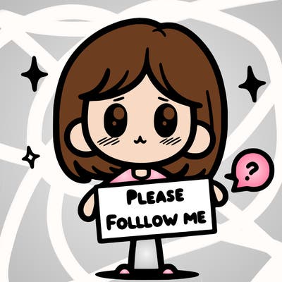 please follow me