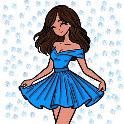 woman in skirt