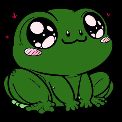 cute frog person realistic