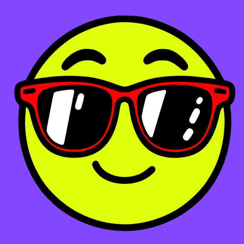 emoji with sunglasses