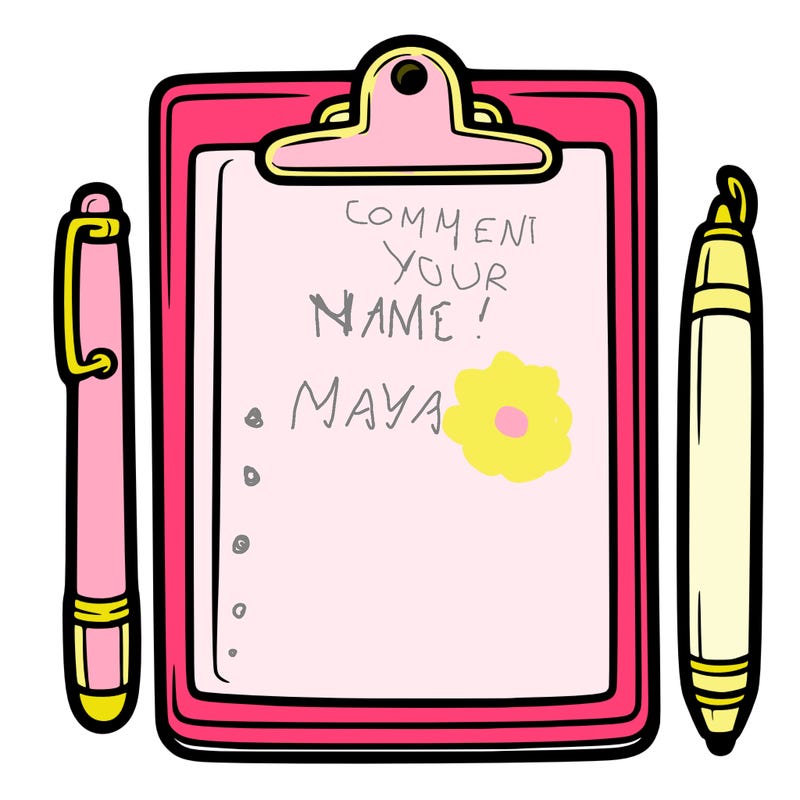 blank clip board with pen