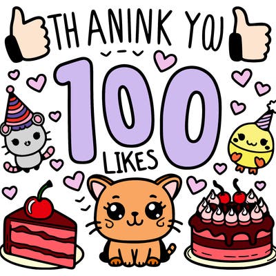 thank you for 100 likes