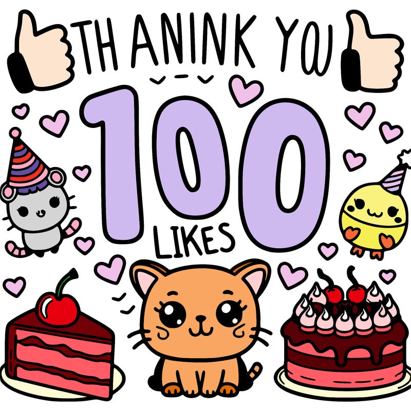 thank you for 100 likes