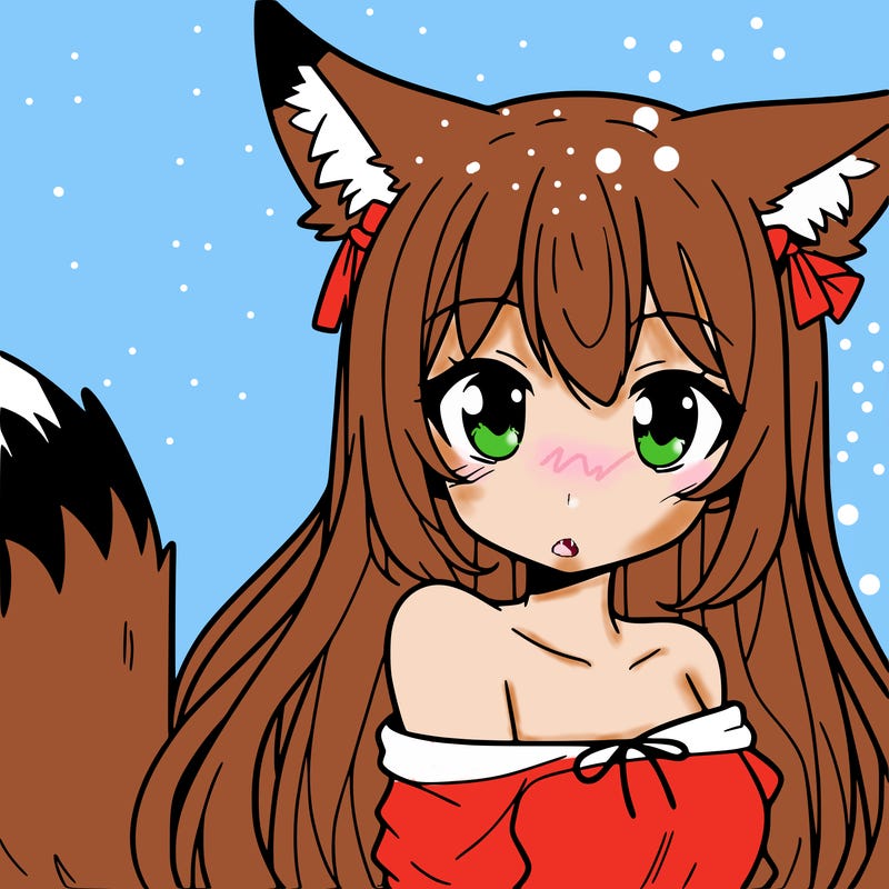 manga character girl fox ears and tail