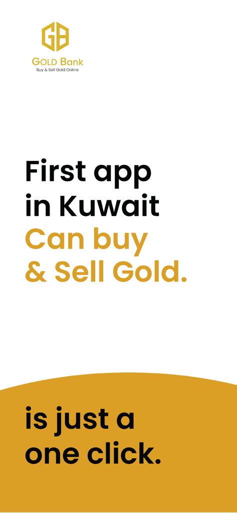 Gold Bank mobile app for buying and selling gold in Kuwait