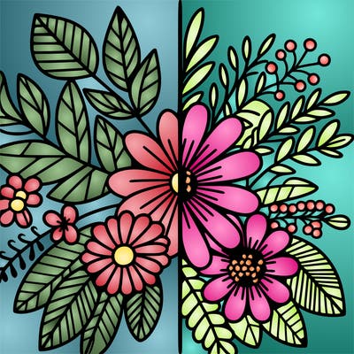 flowers split