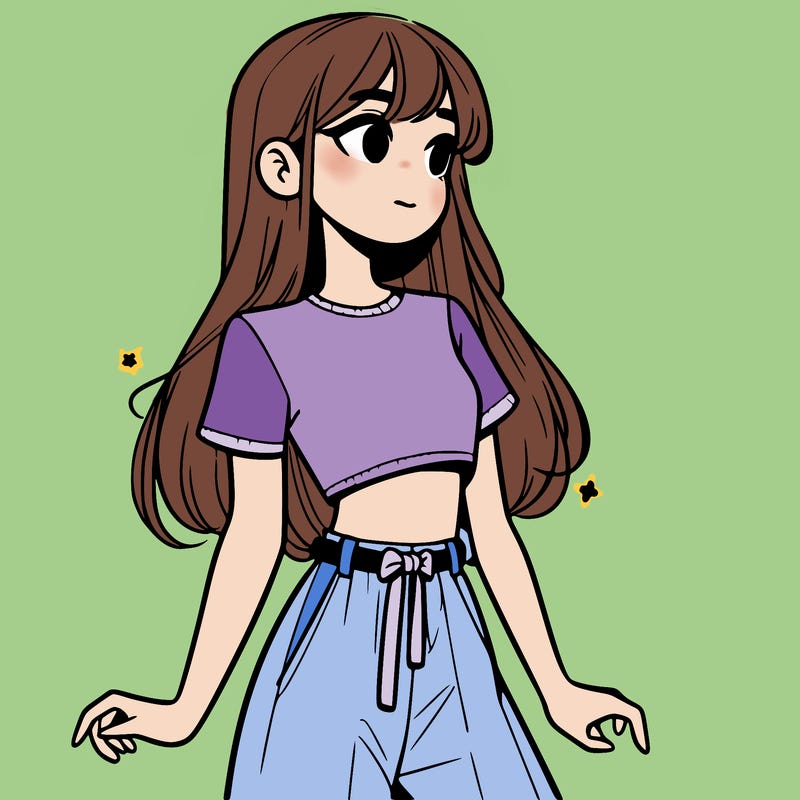 girl in a cute crop top