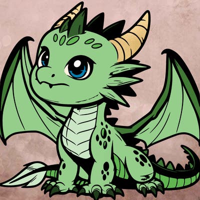 fierce baby night dragon