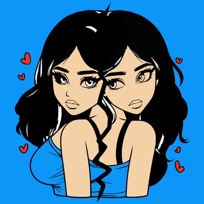 realistic girl split