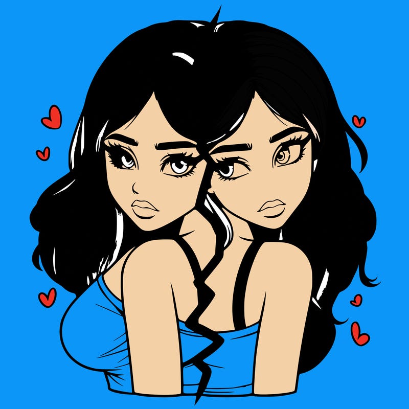 realistic girl split