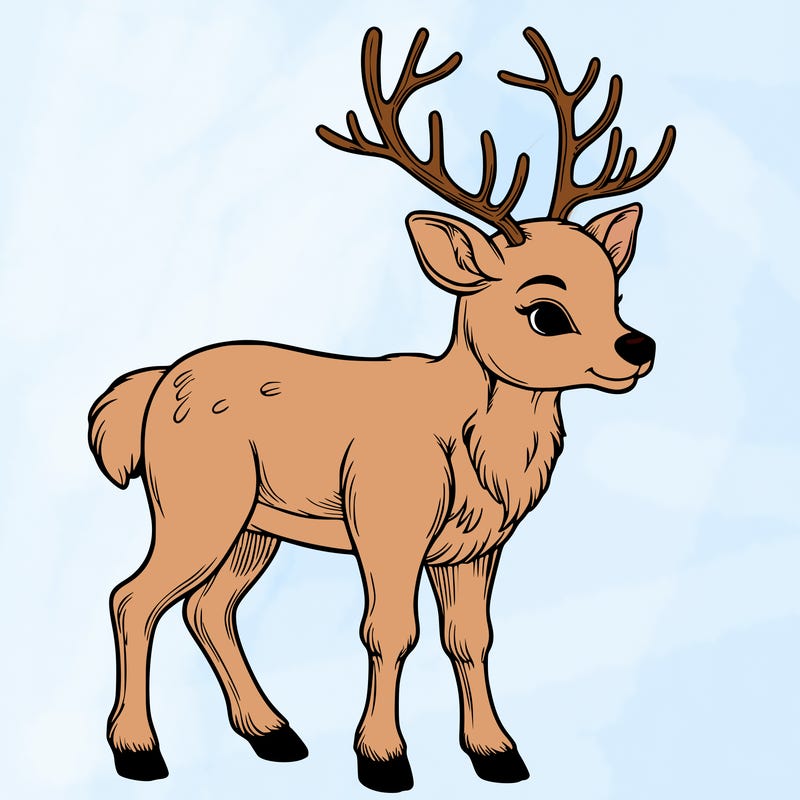 realistic reindeer