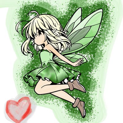 manga fairy flying
