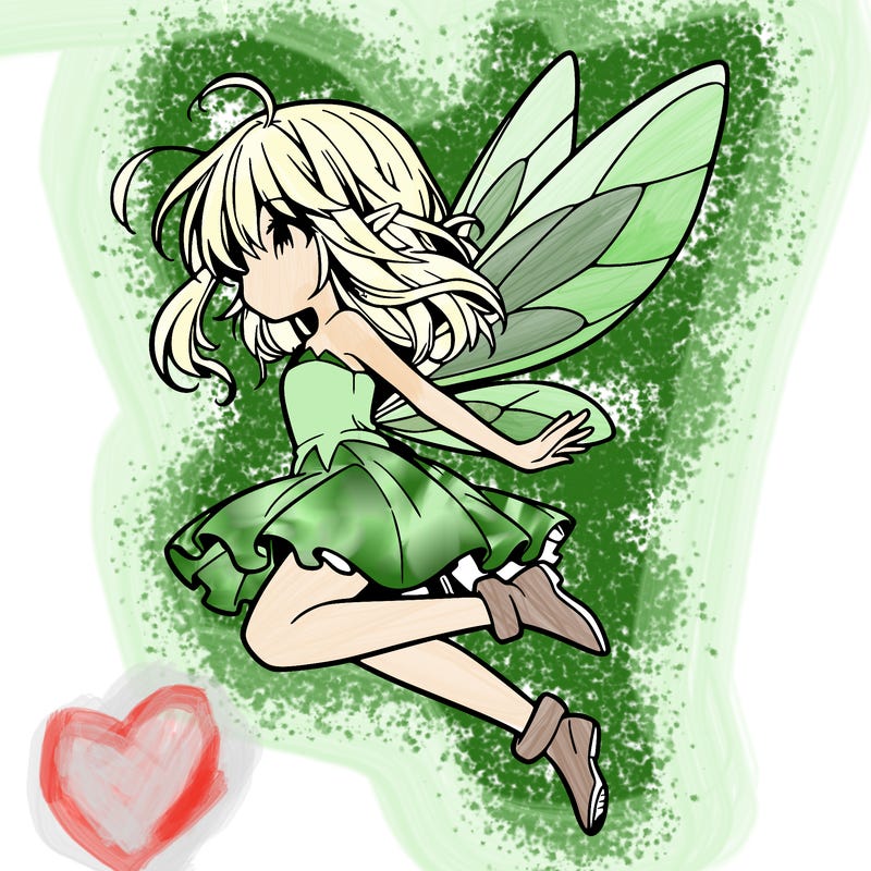 manga fairy flying